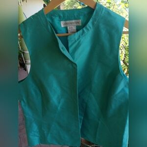 Jones New York Turquoise Sleeveless Top